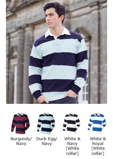 Front Row FR8 striped rugby shirt